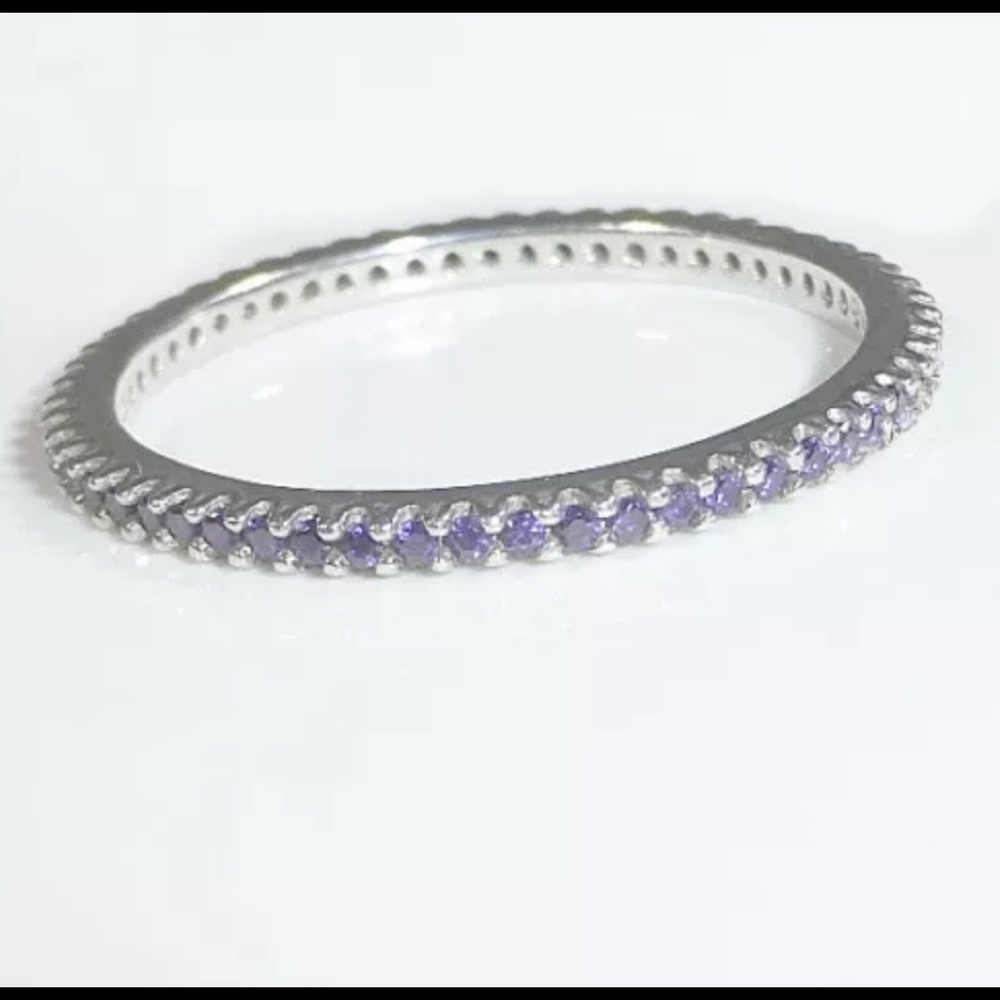 NWOT. SILPADA PURPLE CZ MICRO PAVE’ “REMARKABLE “ RING. SIZE 6